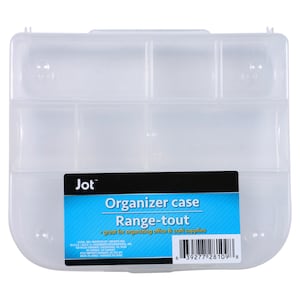 Jot Plastic 9-Compartment Organizer Case