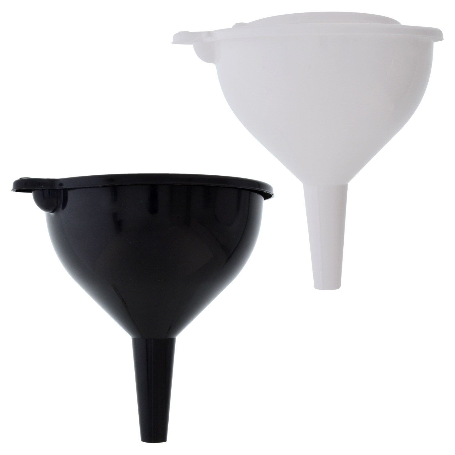Cooking Concepts 3 Piece Plastic Funnel Set ~ Black or White ~ Choose Color 