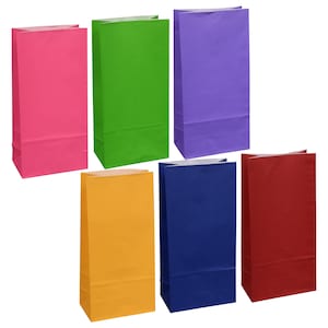 Small Colorful Paper Gift Sacks, 10-ct. Packs