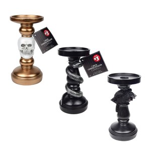 Halloween Inspired Polyresin Candlestick Decorations