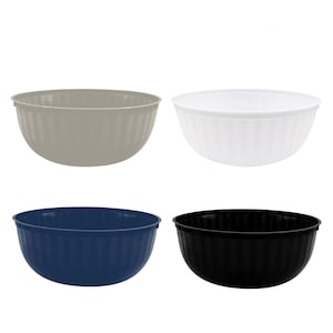 Large Colorful Plastic Bowls, 12-in.