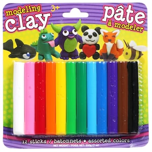 Colored Modeling Clay Sticks, 12-ct. Packs