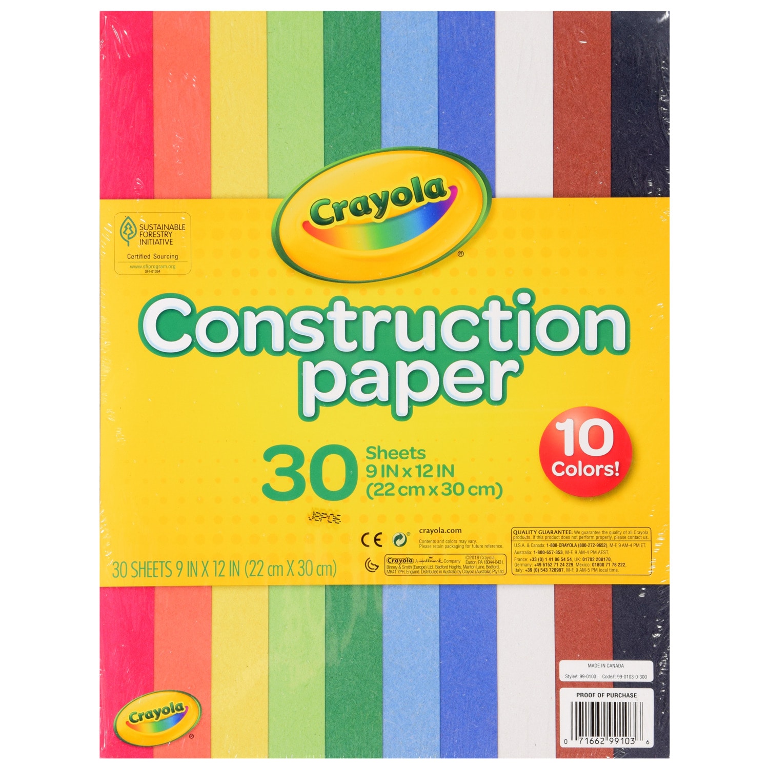 View Crayola(R) Construction Paper, 30-Sheet Packs