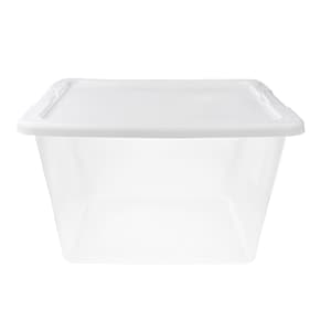 Dollar Tree File Box View Storage Box With Clip-on Lid,