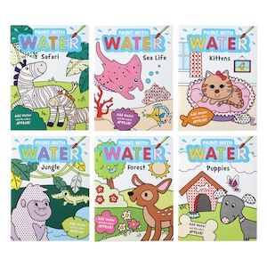 Paint with Water Activity Books, 24 Pages
