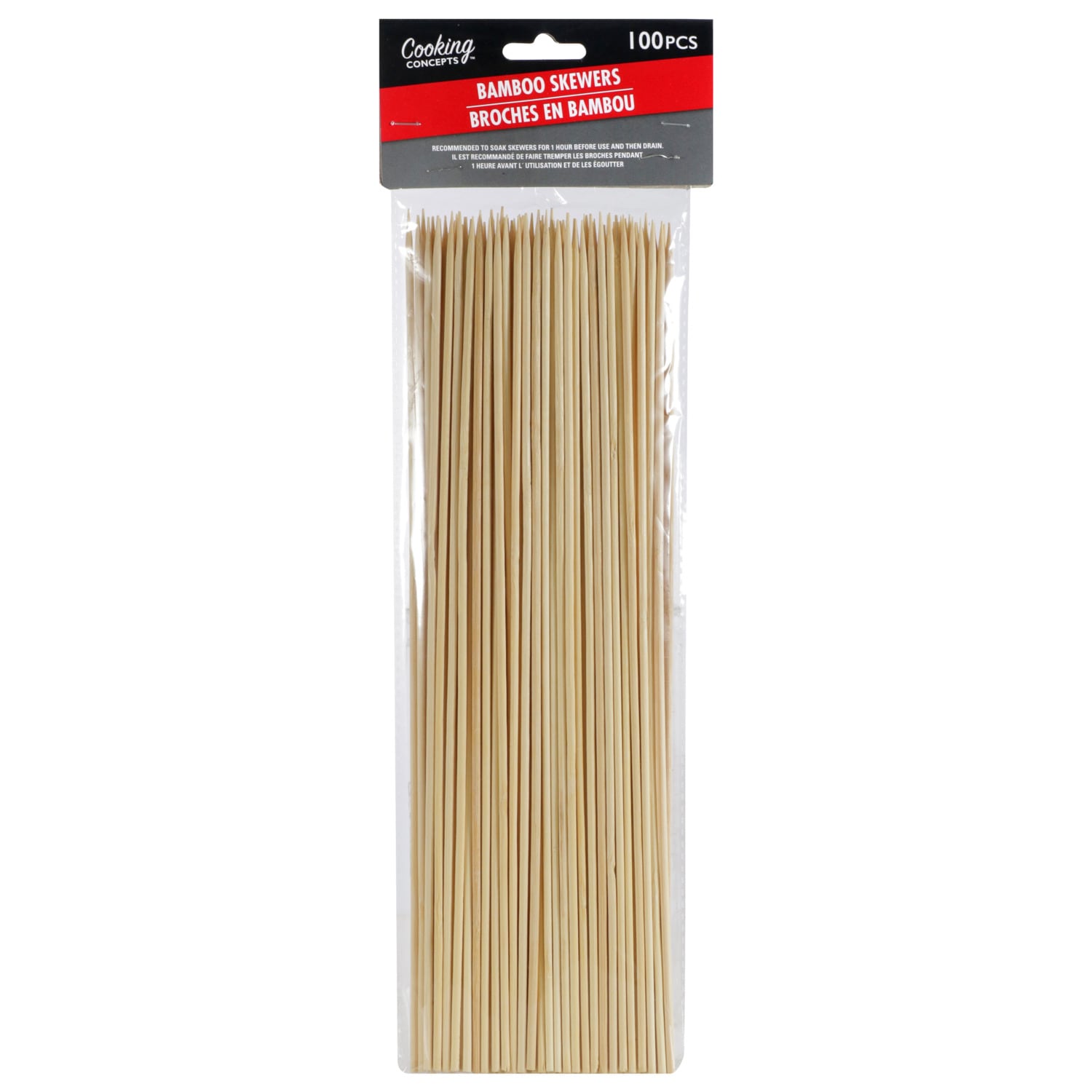 100-ct Cooking Concepts Bamboo 12" Skewers Pack 