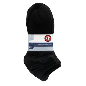 View Women's Black Athletic Low-Cut Socks,