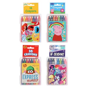 Multi-Licensed Crayons, 16-ct. Packs