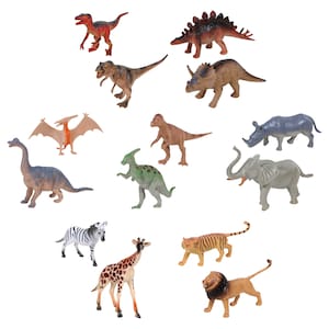Assorted Wild Animal Figurines,  in.