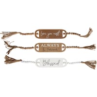 Oval Charm Plaque With Beaded Tassel, 1-Count. — Dollar Tree