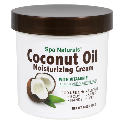 Spa Naturals Coconut Oil Moisturizing Creams, 6-oz. Tubs