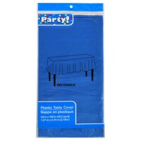 Bulk Blue Plastic Table Covers 54x108, Does Dollar Tree Have Round Tablecloths