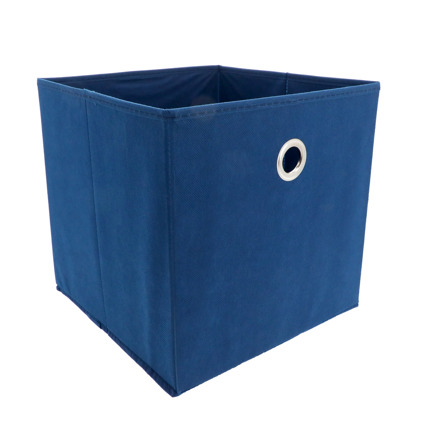 View Collapsible Navy Storage Cube, 10x10-in.