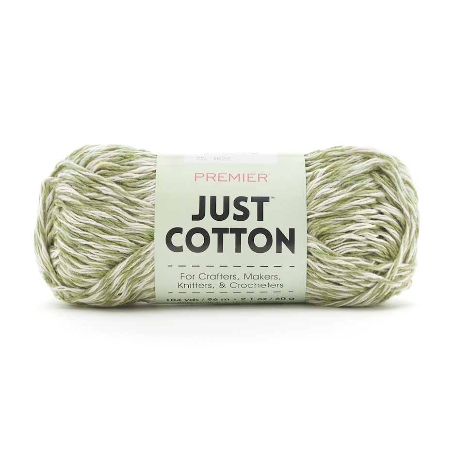 Just cotton yarn in sage marl