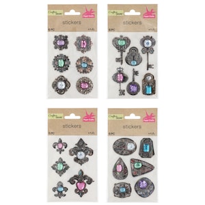 Crafter's Square Puffy Jewelry Stickers