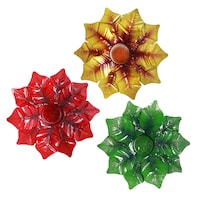 Floral Leaf Tealight Candleholders, 6.5x0.75 in. — Dollar Tree