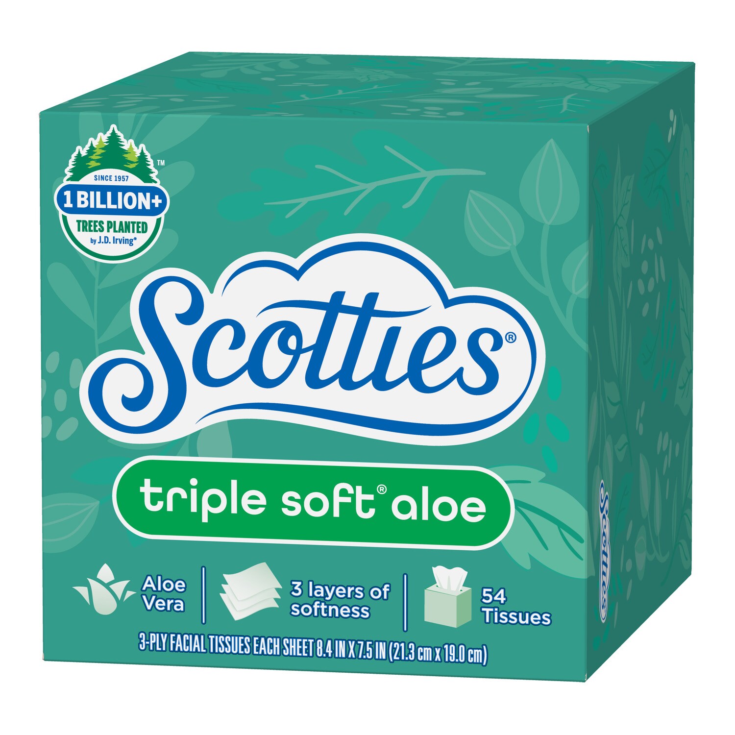 Scotties 3-Ply Facial Tissues.