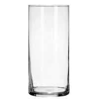 Clear Glass Cylinder Vases, 7.25x3.25 in.