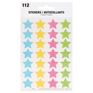 Colorful Star Stickers, 112-ct. Packs