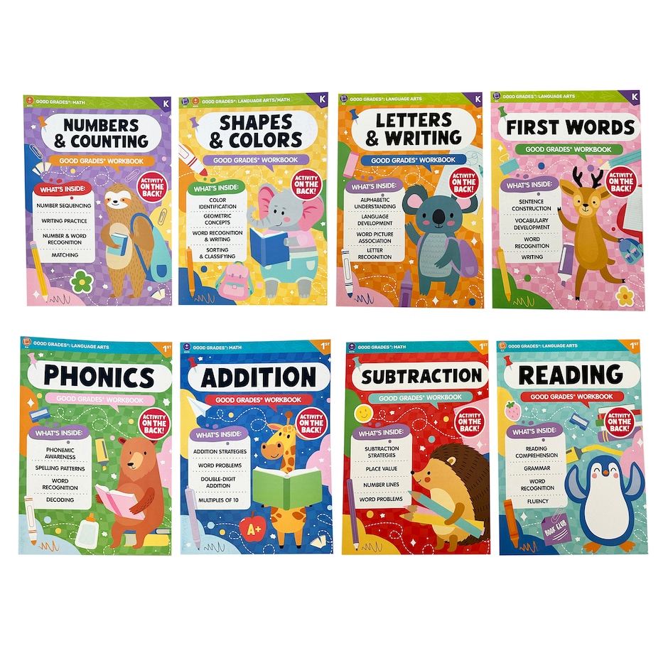 Elementary Workbook Examples Educational Workbooks for Kids | DollarTree.com