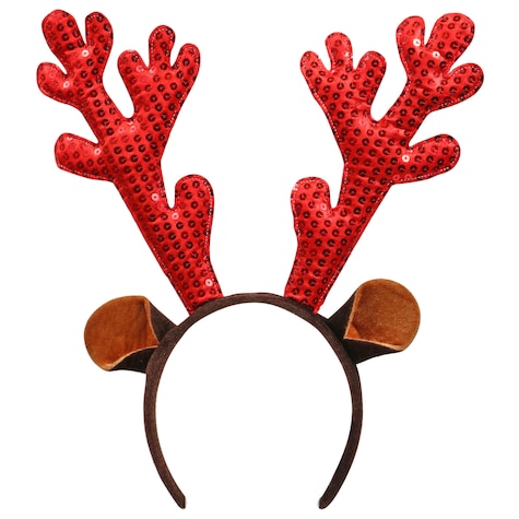 Christmas House Reindeer Headbands, 12.5x4.5 in.