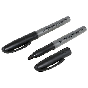 Peekoal Black Permanent Markers, 8 Pack Fine Tip Black Marker Pens,Water  Resistant Marking Pens for Office & School Supplies