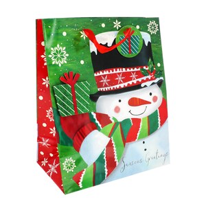 View Large Snowman Christmas Gift Bags