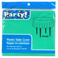 Bulk Round Green Plastic Table Covers, Does Dollar Tree Have Round Tablecloths