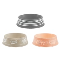 Round Plastic Patterned Pet Bowls, 9.75x2.875-in. — Dollar Tree