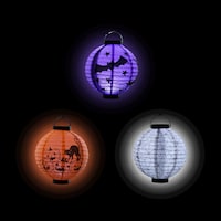 Battery-Operated Halloween Paper Lanterns, 8.5x11.5 in.