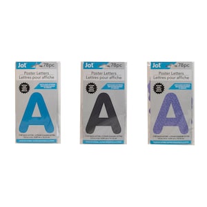 Jot Printed Double Sided Poster Letters, 4 in.