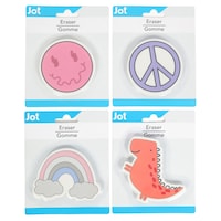 Jot Creative Erasers, 2.75x0.125 in. — Dollar Tree