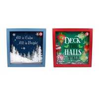 Christmas Shadow Box Tabletop Decor — Dollar Tree