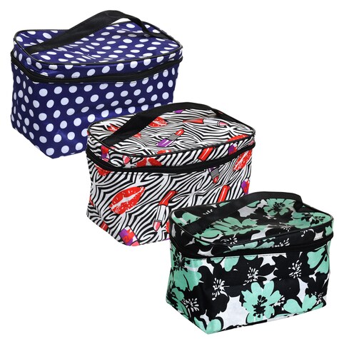 0 | Sassy+Chic Fashion Printed Cosmetic Bags with Straps