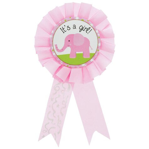 Dollartree Com Bulk Pink Its A Girl Baby Shower Award Ribbons 6 5 In