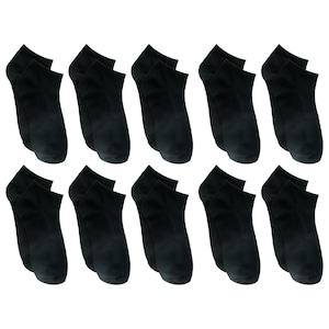View Women's Black Athletic Low-Cut Socks,