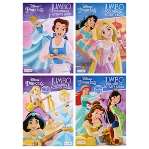 Disney Princesses Color and Play Jumbo Activity Books, 96 Pages