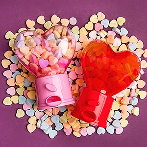 36 Heart-Shaped Scratch Stickers, 6-Ct. at Dollar Tree
