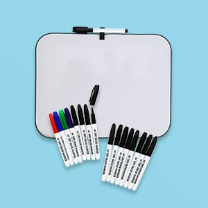 Dry Erase Boards, White Board Markers, & Erasers