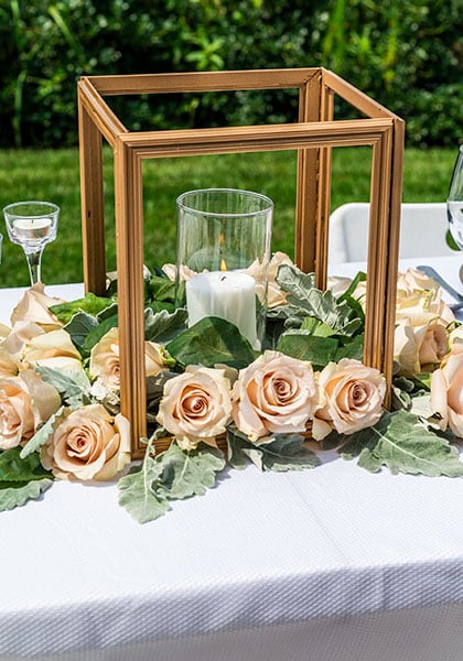 Ivory Foam Roses 3 Wide x 2.5 High - Wedding & Event Decor 