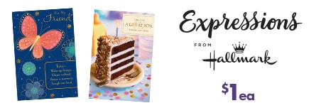 Expressions from Hallmark: 2 for $1.