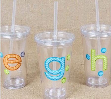 Double Wall Clear Plastic Tumblers - Clear Double Wall Cups With Lids