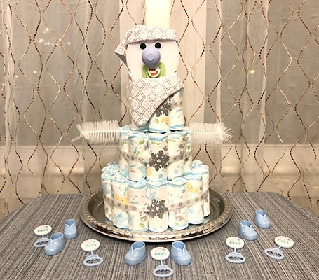 dollar tree diaper cake