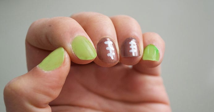 9. Football Nail Art for Game Day - wide 6