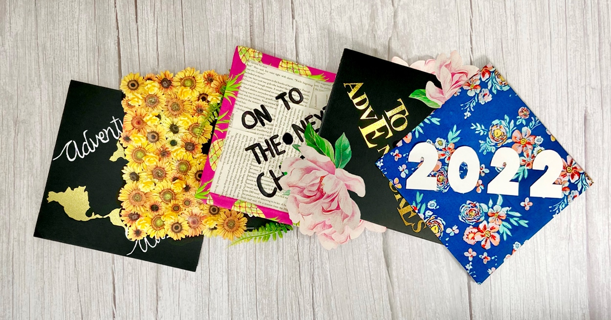 Hats Off to Decorated Graduation Caps. Dollar Tree Style