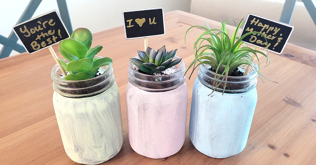 DIY Canning Jar Succulent Planters