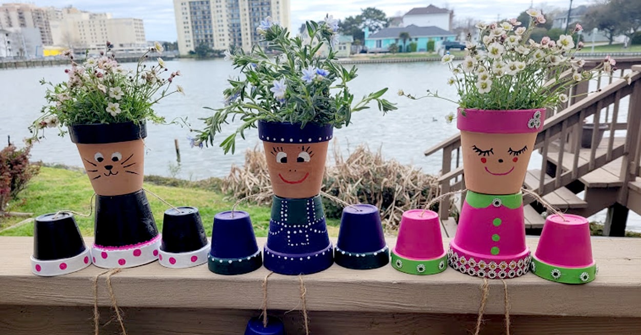 Adorable Diy Potted Plant People Dollar Tree