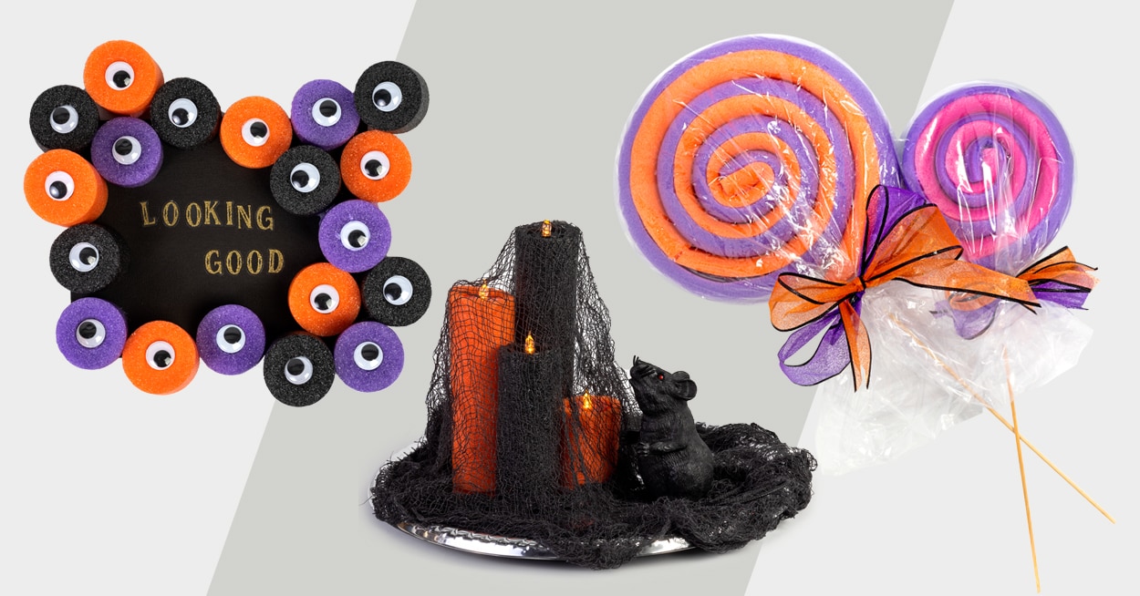 3 Easy Halloween Pool Noodle Crafts