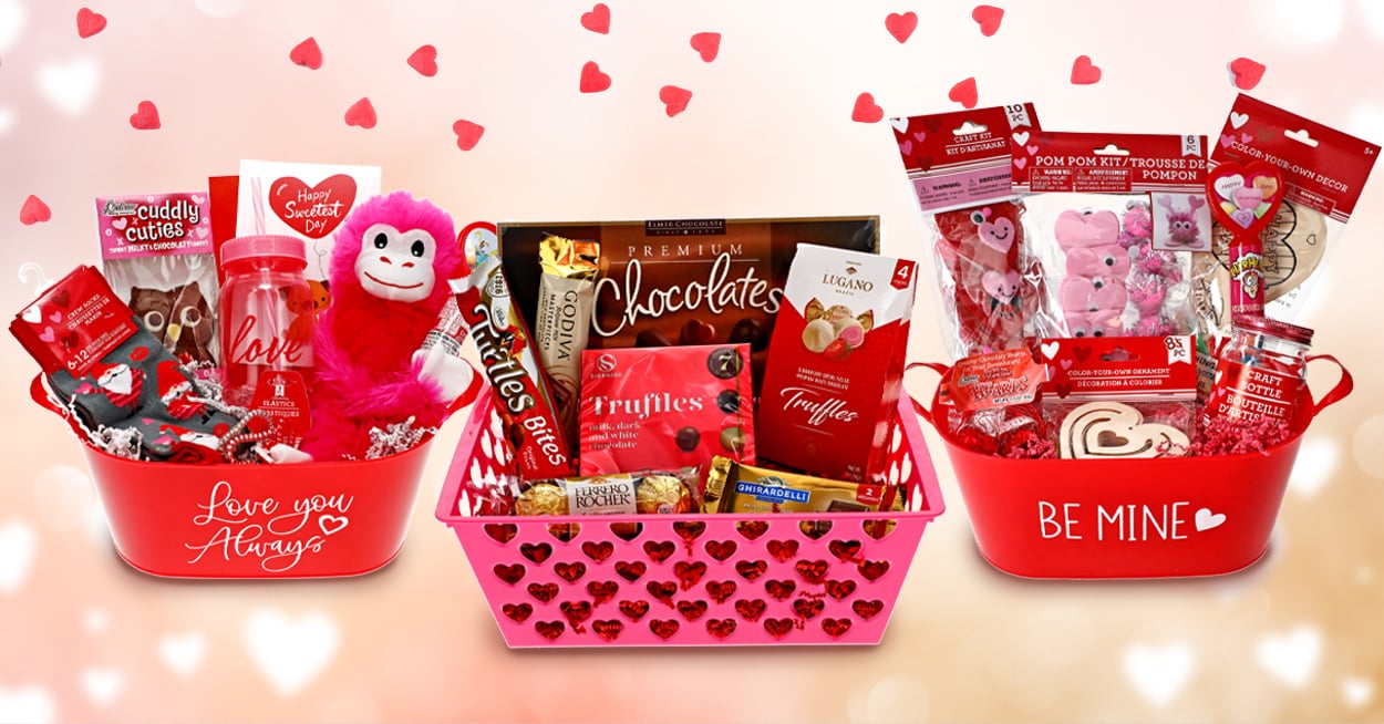 Dollar Tree Gift Baskets  Valentine's Gift IDEAS 2021 