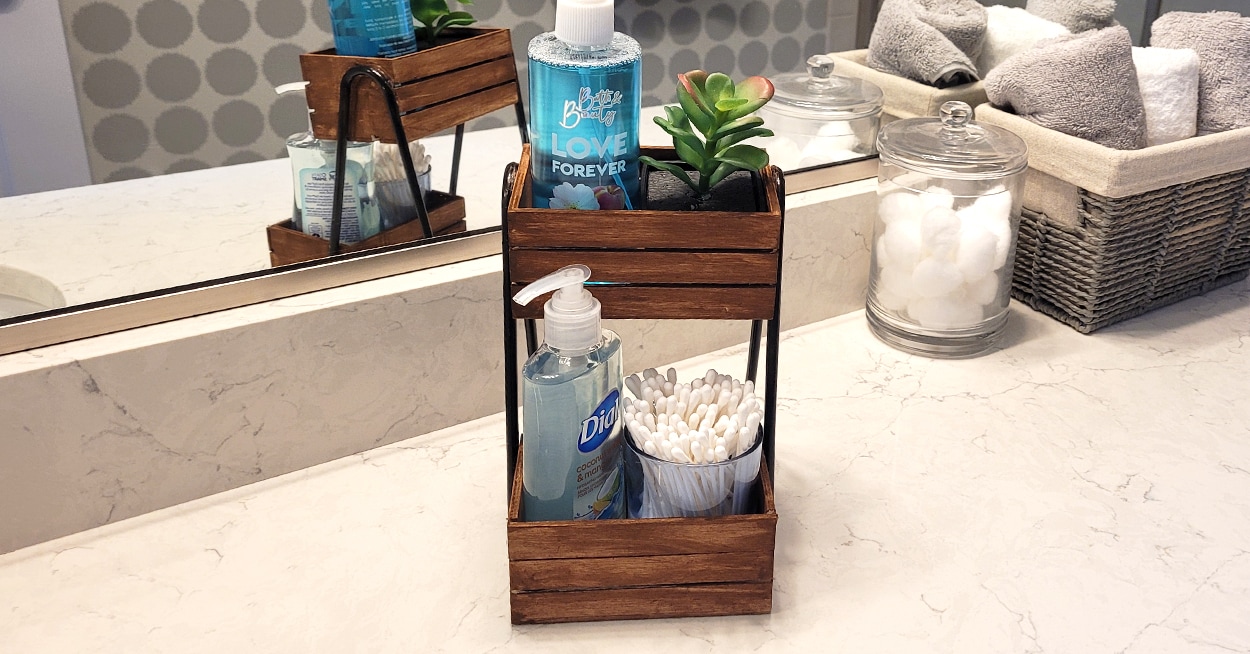 FLE + Bathroom Organizer Countertop Shelf